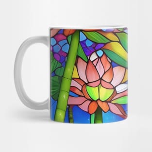 Stained Glass Waterlily Mug